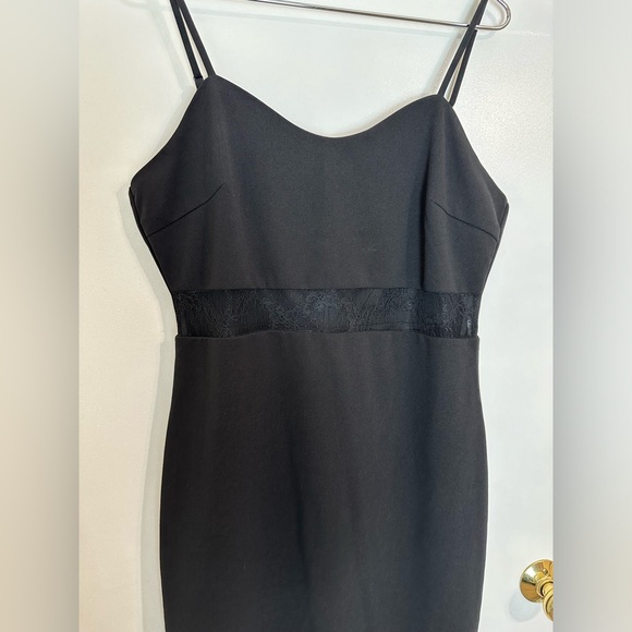 LULU’S Limo Ride Black Lace Bodycon Midi Dress Size XL EUC - Picture 6 of 12